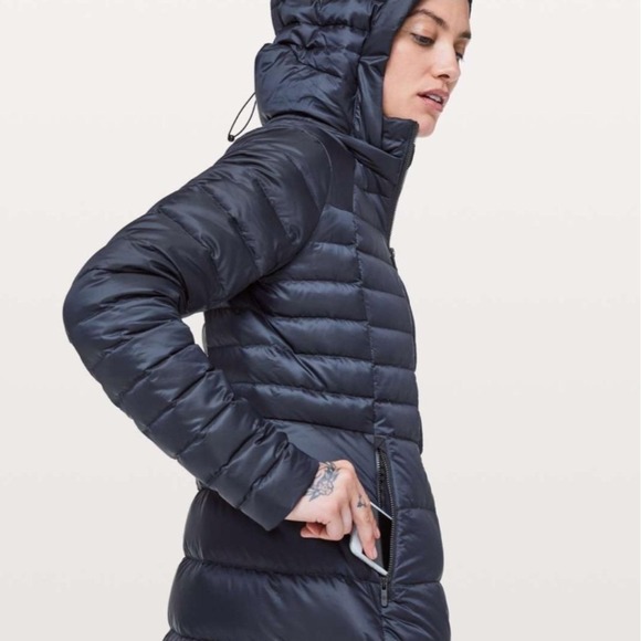 lululemon athletica Jackets & Blazers - Lululemon BRAVE THE COLD Down Jacket Parka Puffer Hooded Black Womens Coat Sz 2